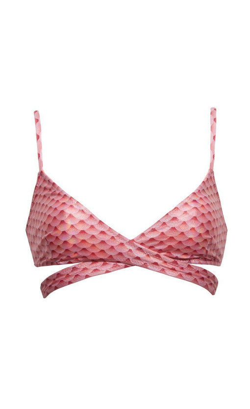 MI OLA SURF Tops Rose' All Day Mermaidin' / XS Reversible Wrap Top